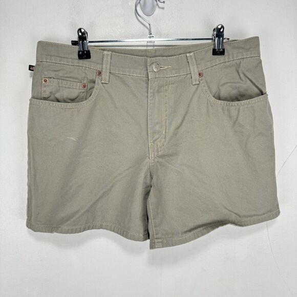 Polo Ralph Lauren Pants - Polo Jeans Company Ralph‎ Lauren Shorts Women Size 10 Green Beige 100% Cotton 5"